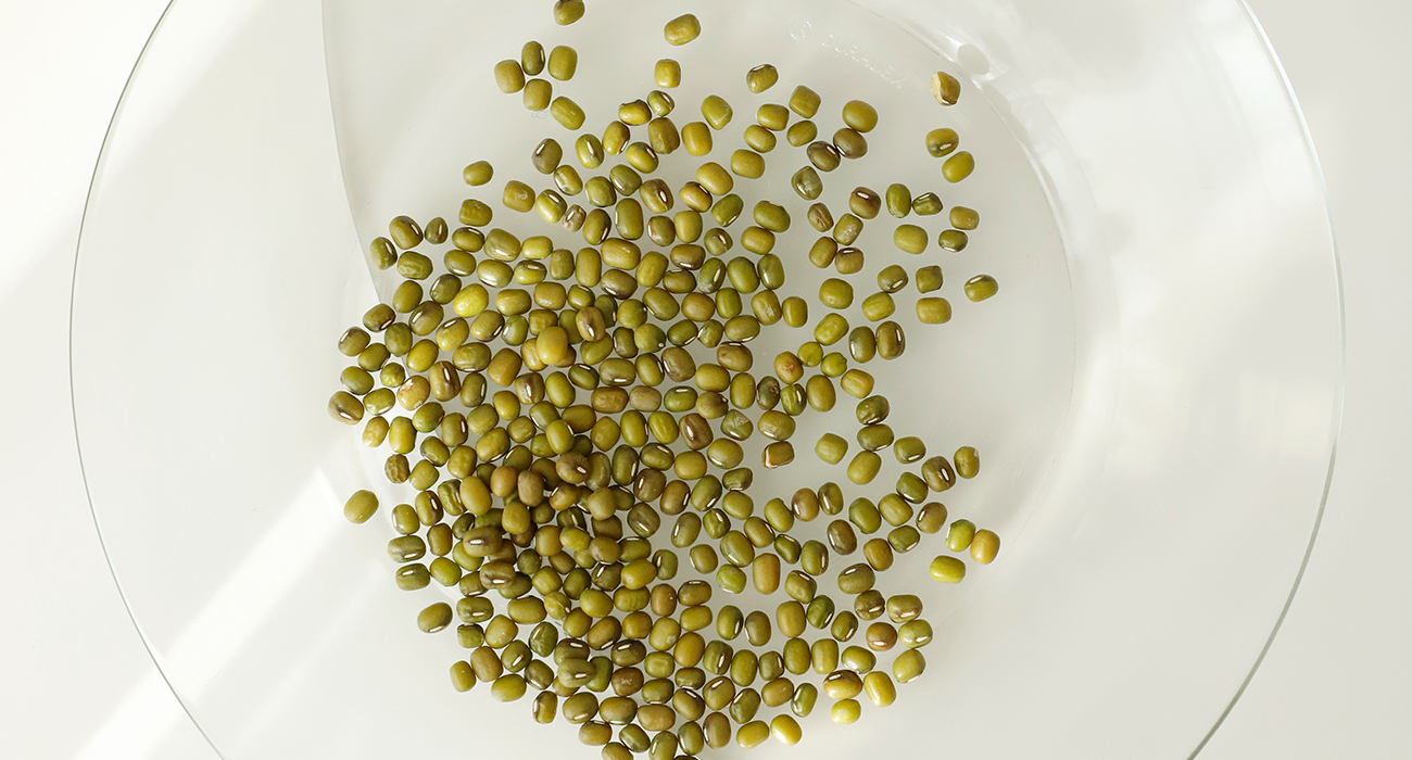 Mung bean seeds.