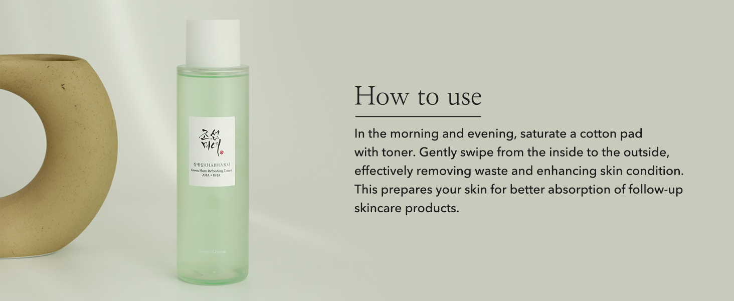 How to use the toner.